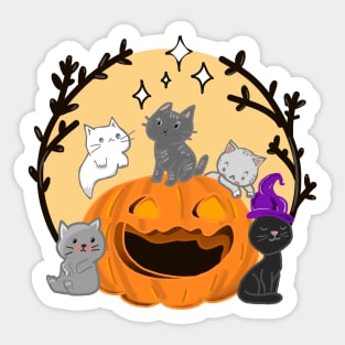 Halloween cats Sticker